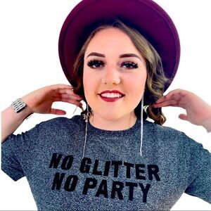 NEW Silver Rhinestone Dangling Long Graphic Love Post Earrings